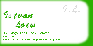istvan loew business card